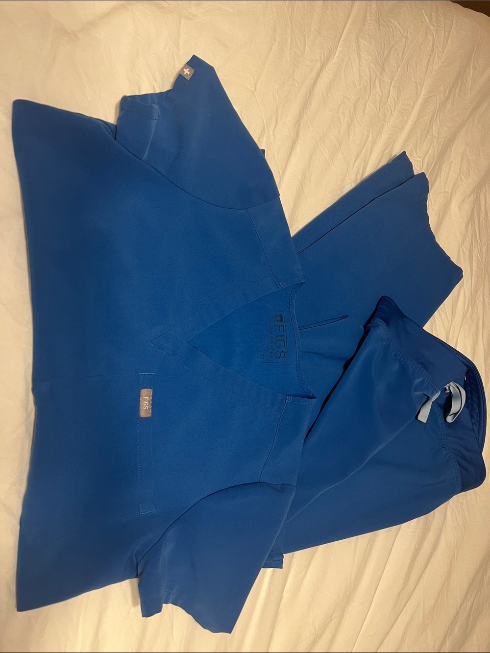 Figs Women's Royal Blue Scrub Set XS S